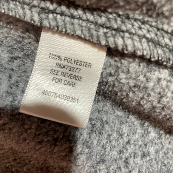 Sonoma Mens Size S Knit Fleece Full Zip Jacket Marled Gray Mock Neck Pockets - Picture 10 of 11